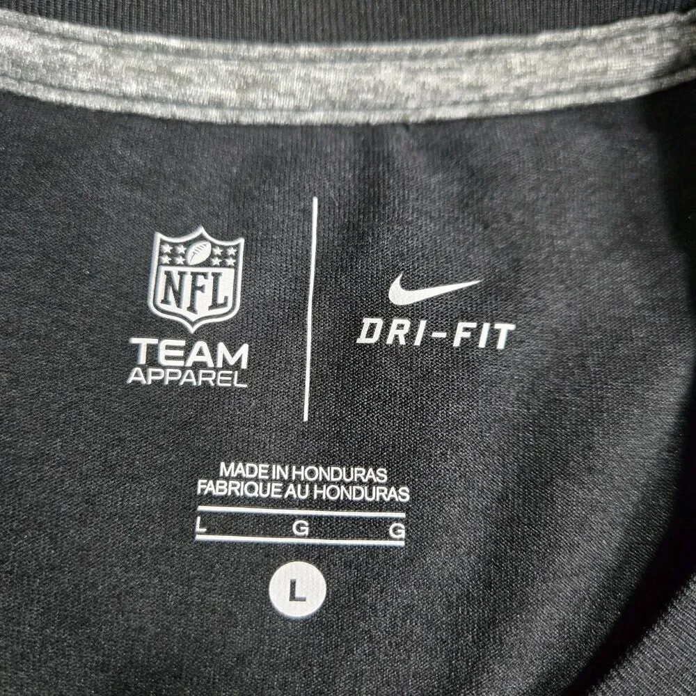 Mens Nike DriFIT Philadelphia Eagles Team Apparel T Shirt Black Large Just Do It